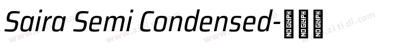 Saira Semi Condensed字体转换